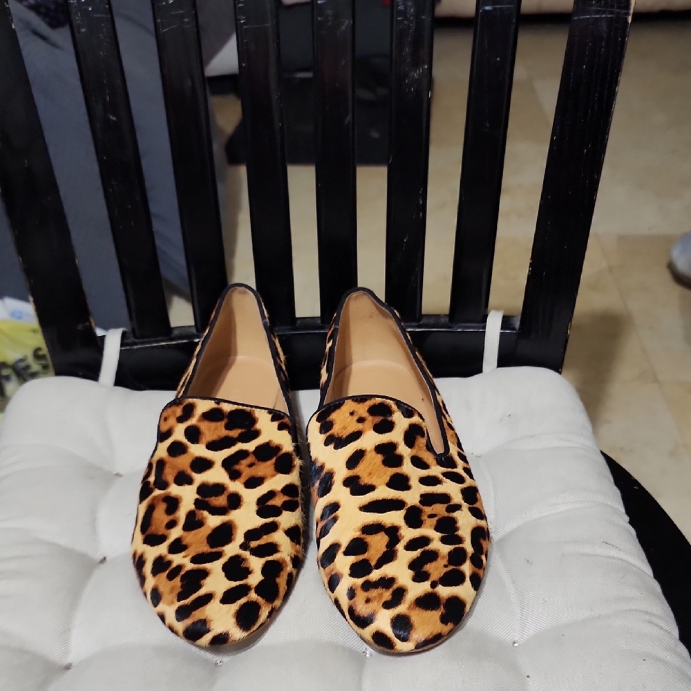 J. Crew Animal Print Loafers